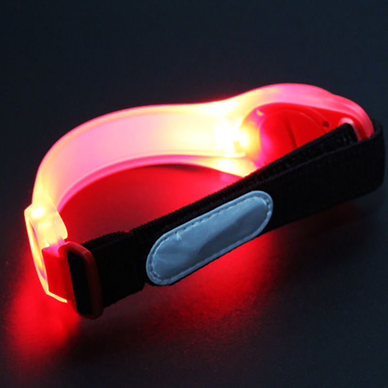 Hot Selling outdoor silicone luminous led safety light armband
